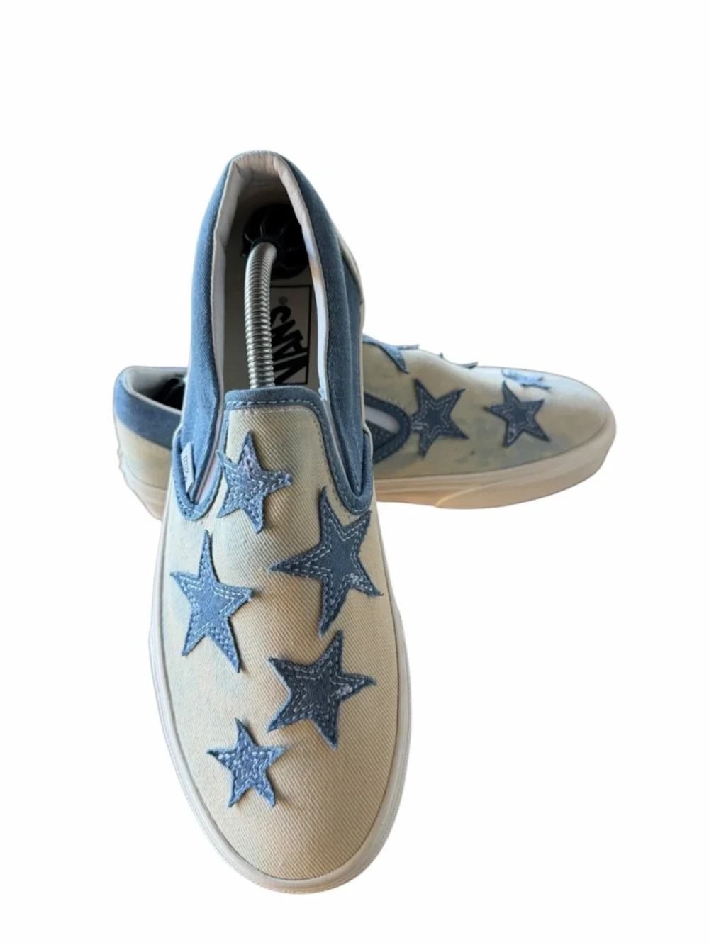 Vans NEW Unisex Starry Night Denim Classic Slip On Shoe Size 8.5 or 7 #260125